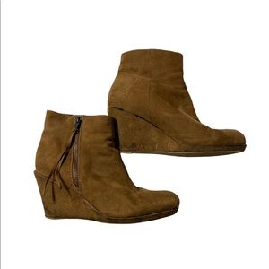 Tan Suede Booties